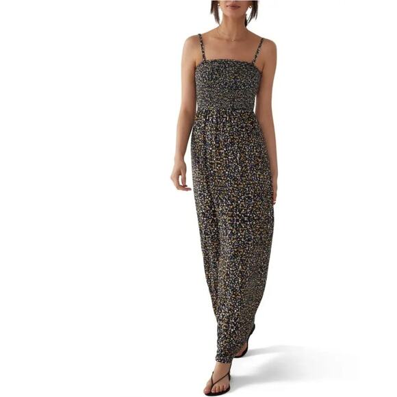 FAVORITE DAUGHTER The Apartment Smocked Floral Maxi Dress Sz M - Picture 1 of 9